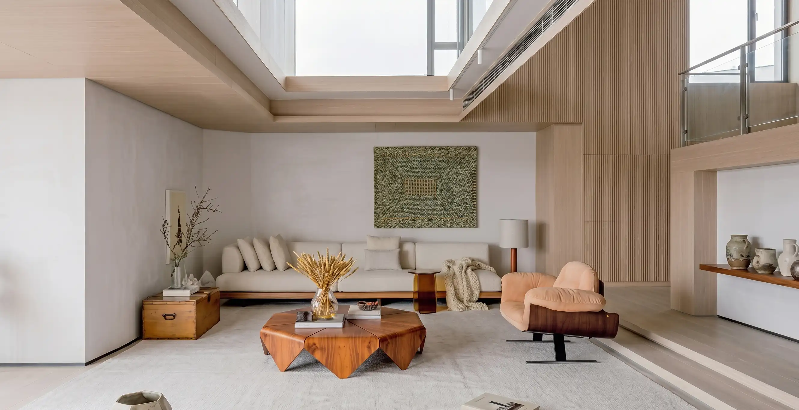 Ambiente luxuoso com mobiliário de época