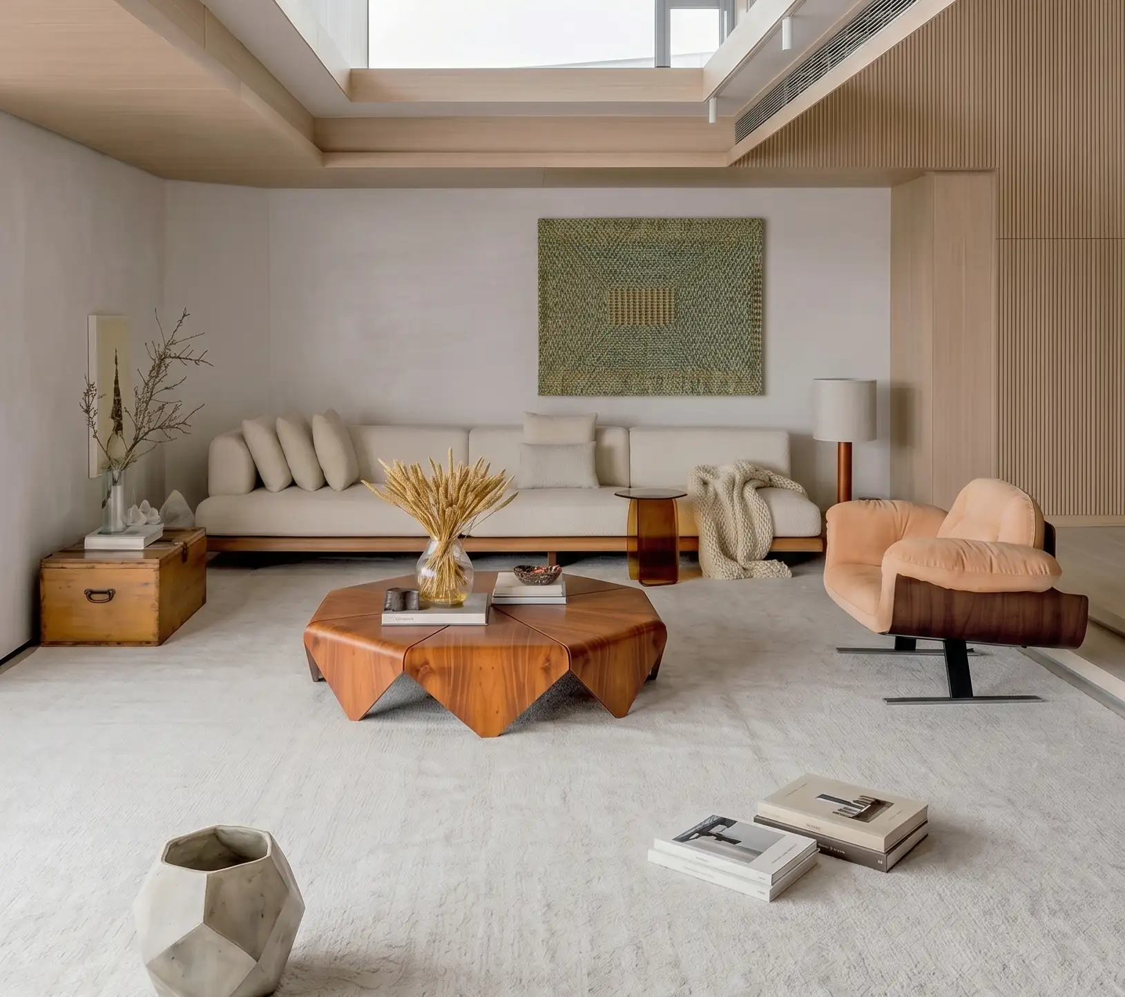 Ambiente luxuoso com mobiliário de época